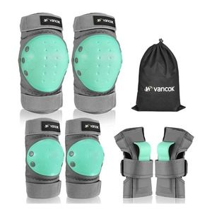 Kids Protective Gear Set - Gray and Green